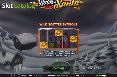 Скрин2. Book of Santa (StakeLogic) слот