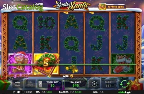 Скрин6. Book of Santa (StakeLogic) слот