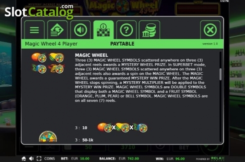 Скрин6. Magic Wheel 4 Player слот