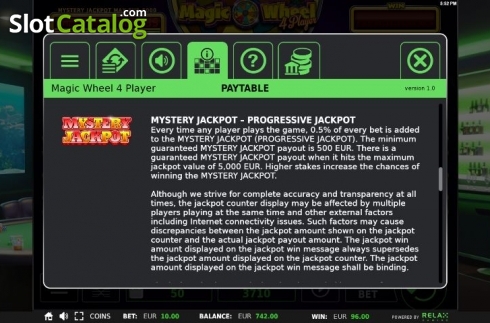 Скрин8. Magic Wheel 4 Player слот