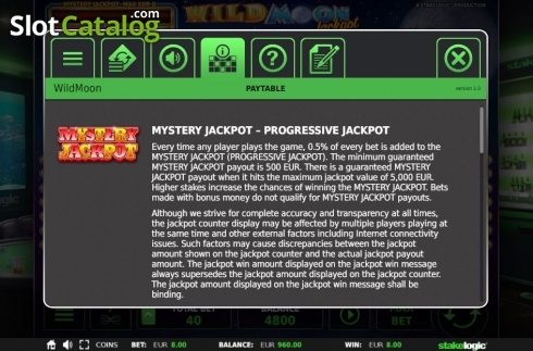 Скрин4. Wild Moon Jackpot 5k слот