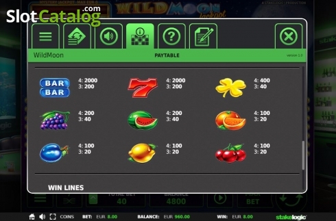 Скрин6. Wild Moon Jackpot 5k слот