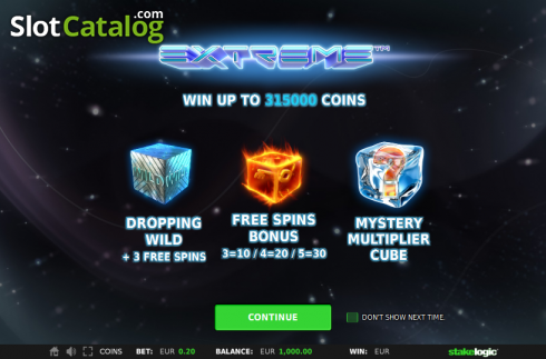 Скрин2. Extreme (StakeLogic) слот