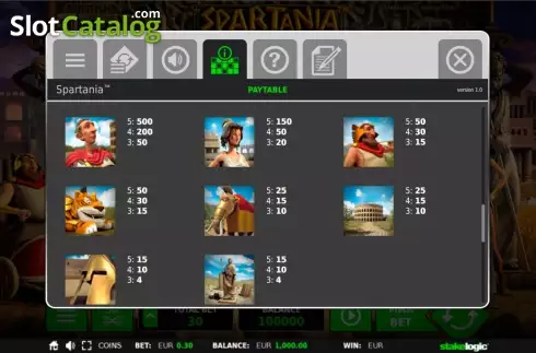 Скрин4. Spartania слот