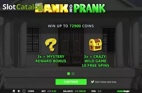 Скрин2. Bank or Prank слот
