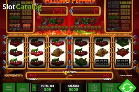 Скрин3. Sizzling Peppers слот