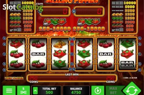 Скрин5. Sizzling Peppers слот