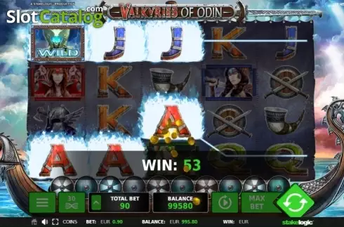 Скрин6. Valkyries of Odin слот