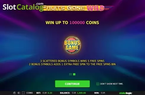 Скрин3. Fruits Gone Wild слот