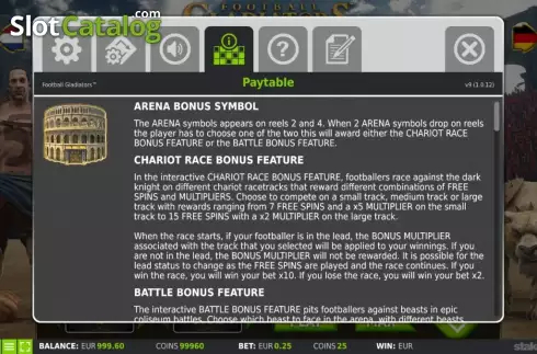 Скрин6. Football Gladiators слот