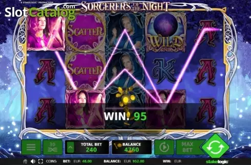 Скрин6. Sorcerers of the Night слот
