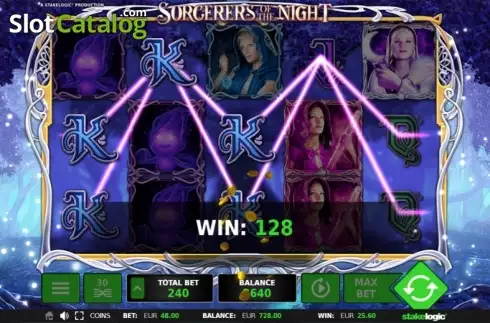 Скрин7. Sorcerers of the Night слот