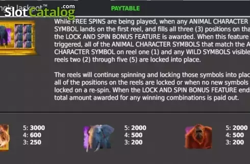 Скрин7. Big 5 Jungle Jackpot слот