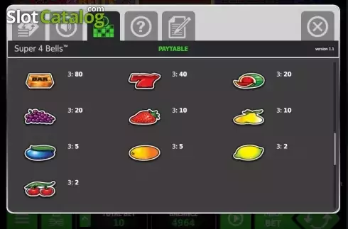 Скрин7. Super 4 Bells слот