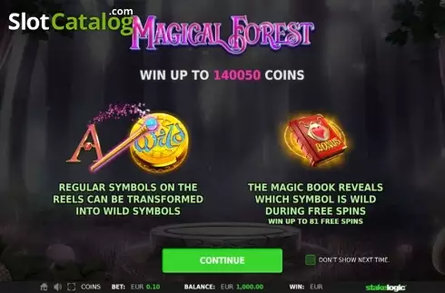 Скрин2. Magical Forest (StakeLogic) слот