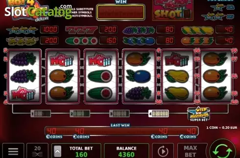 Скрин3. Hot4Shot Deluxe слот