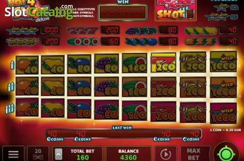 Скрин4. Hot4Shot Deluxe слот