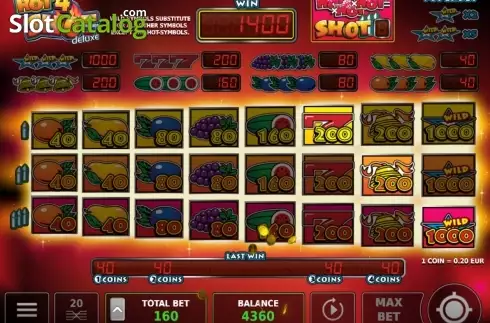 Скрин5. Hot4Shot Deluxe слот