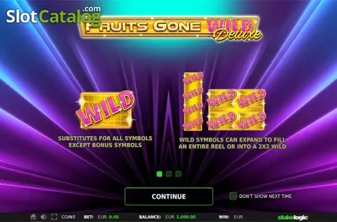 Скрин2. Fruits Gone Wild Deluxe слот