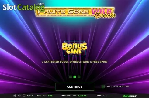 Скрин3. Fruits Gone Wild Deluxe слот