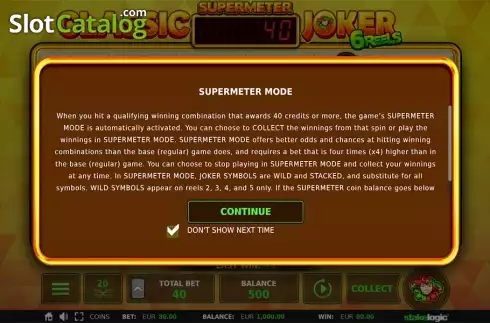 Скрин5. Classic Joker 6 Reels слот