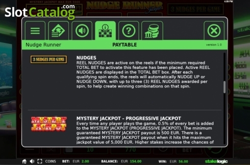 Скрин6. Nudge Runner слот