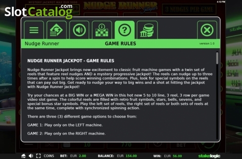 Скрин9. Nudge Runner слот
