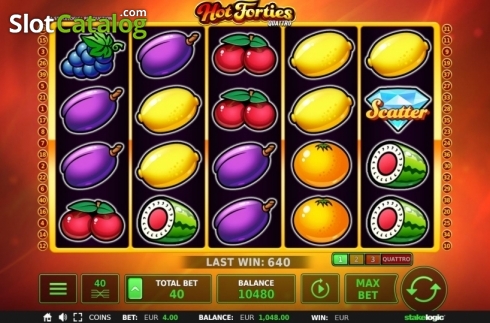 Скрин3. Hot Forties Quattro слот