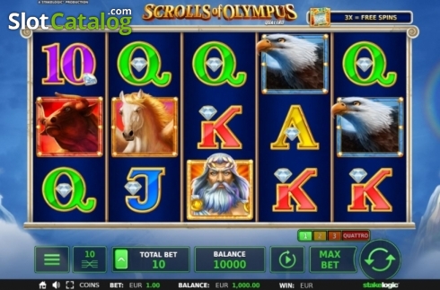 Скрин3. Scrolls of Olympus Quattro слот