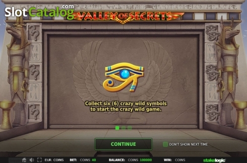 Скрин2. Valley of Secrets слот