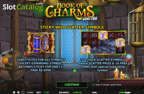 Скрин2. Book of Charms (StakeLogic) слот