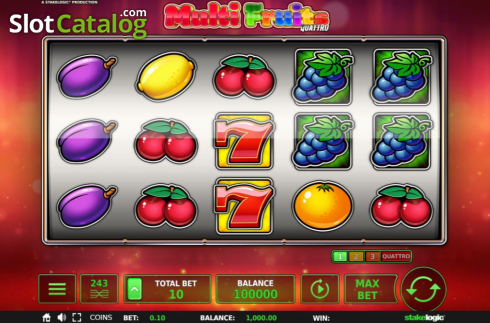 Скрин3. Multi Fruits Quattro слот