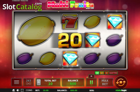 Скрин7. Multi Fruits Quattro слот
