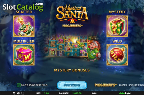 Скрин2. Mystical Santa Megaways слот