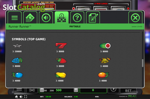 Скрин7. Runner Runner слот