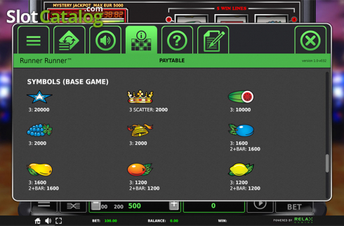 Скрин8. Runner Runner слот