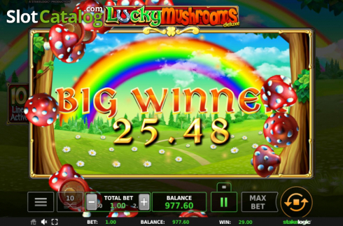 Скрин6. Lucky Mushrooms Deluxe слот