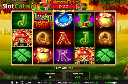 Скрин8. Lucky Mushrooms Deluxe слот