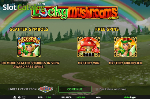 Скрин2. Lucky Mushrooms Deluxe слот