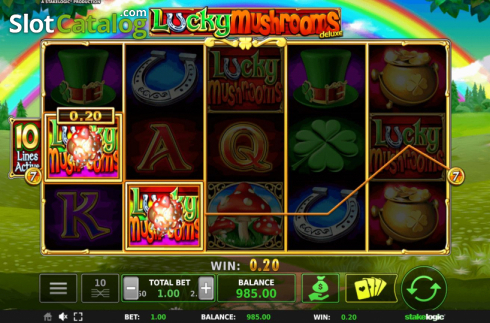 Скрин4. Lucky Mushrooms Deluxe слот
