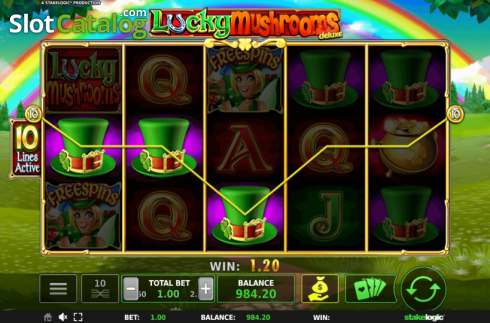 Скрин5. Lucky Mushrooms Deluxe слот