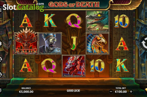 Скрин2. Gods of Death слот