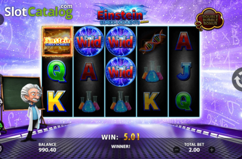 Скрин5. Einstein Eureka Moments Deluxe слот