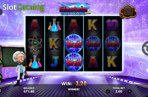Скрин7. Einstein Eureka Moments Deluxe слот