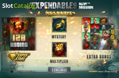 Скрин2. The Expendables New Mission Megaways слот