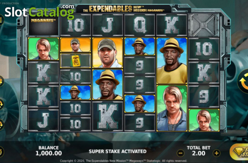 Скрин3. The Expendables New Mission Megaways слот