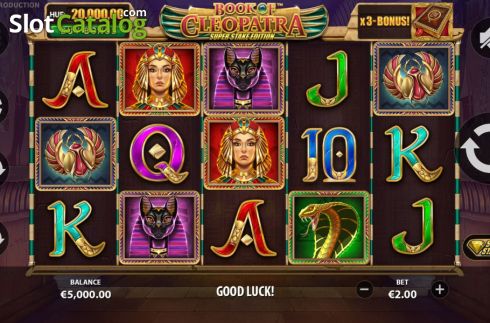 Скрин2. Book of Cleopatra Super Stake Edition слот