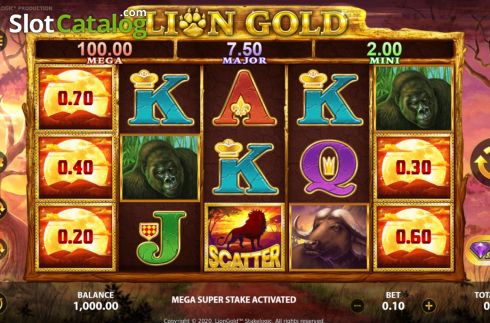 Скрин5. Lion Gold Super Stake Edition слот