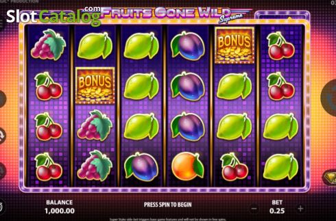 Скрин3. Fruits Gone Wild Supreme слот