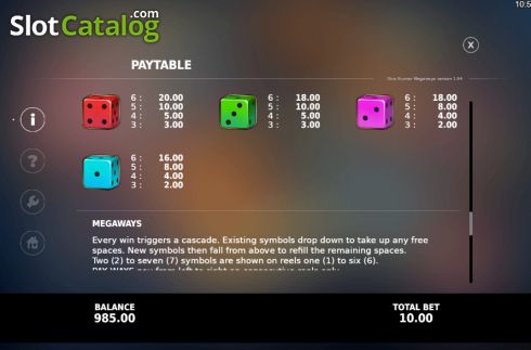 Скрин9. Dice Runner Megaways слот